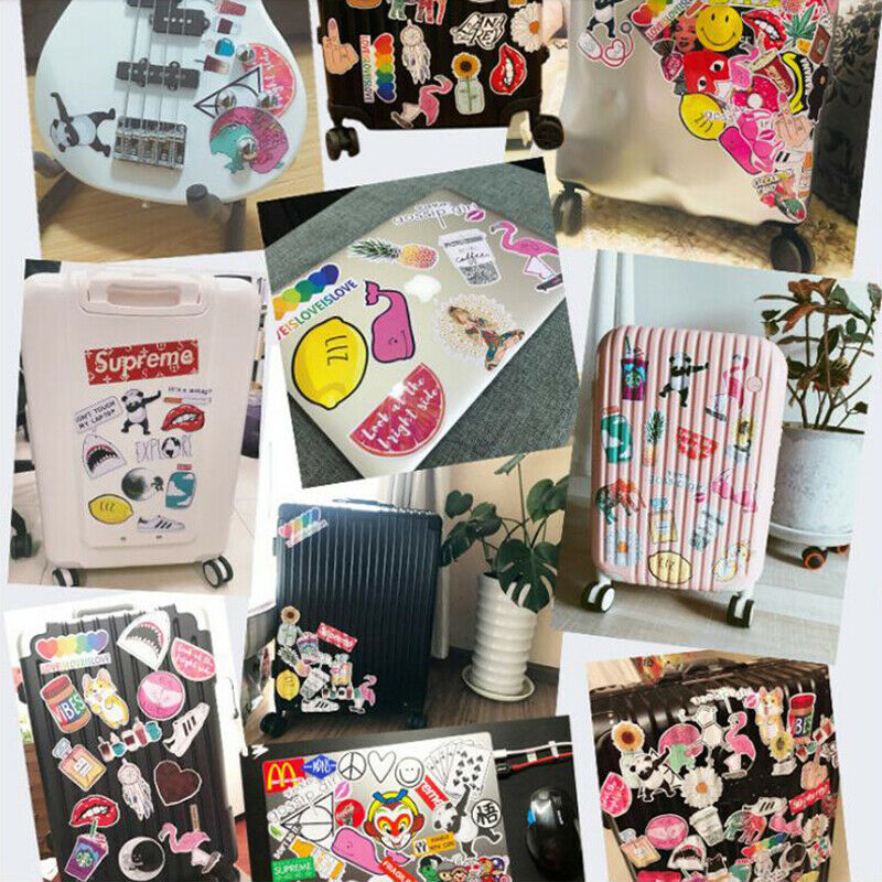 51Pcs Tokyo Ghoul Cartoon Stickers Laptop Scooter Car Trunk Refrigerator .l8