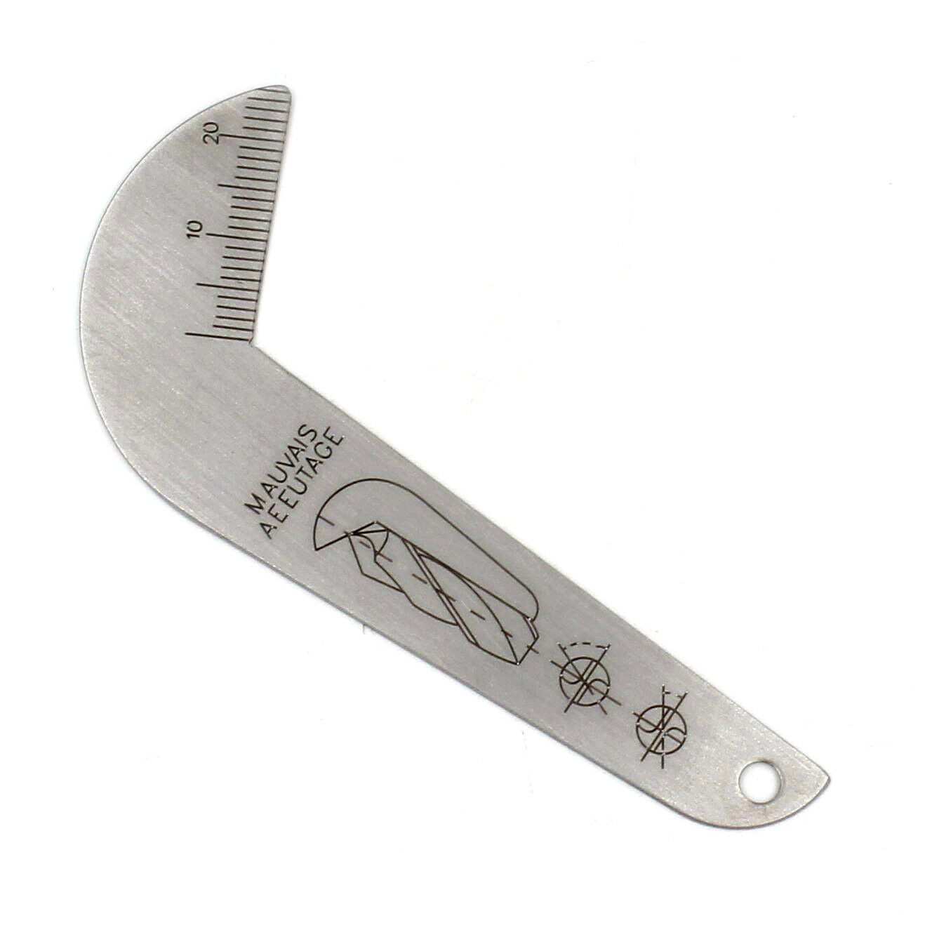 118Â° Drill Sharp-Angle Tool, Edge Size Gauge, Twist Double-Sided Drill Gauge