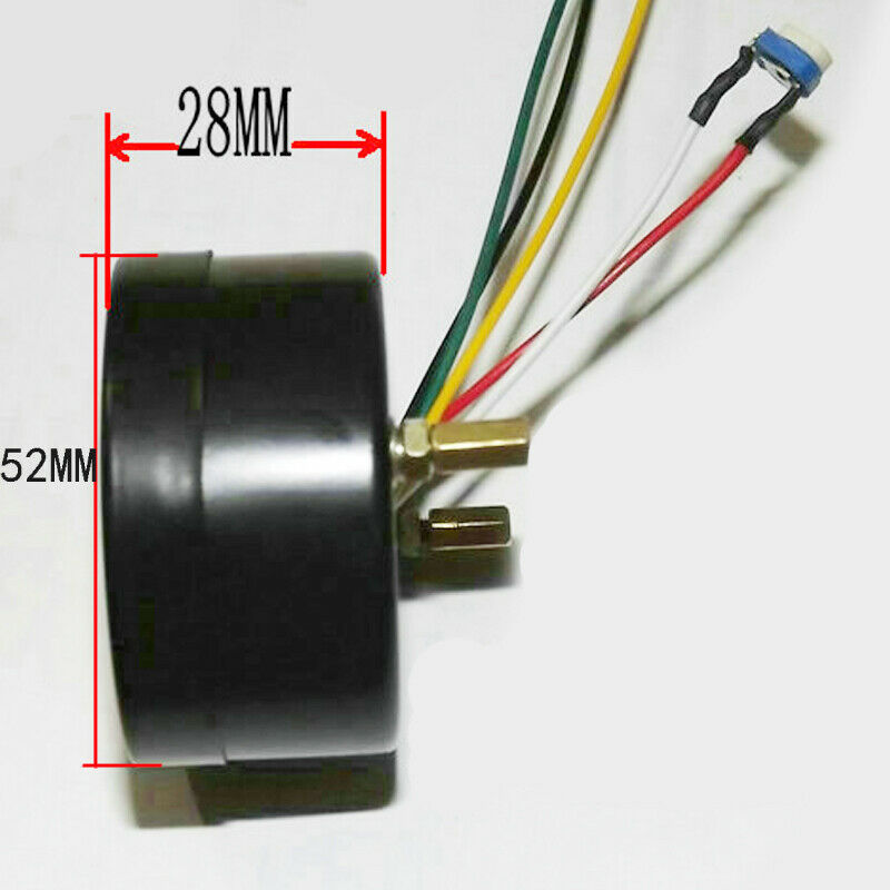 12V Car Motorcycle Scooter 2inch 52mm LED Display Fuel Level Meter Digital Gauge