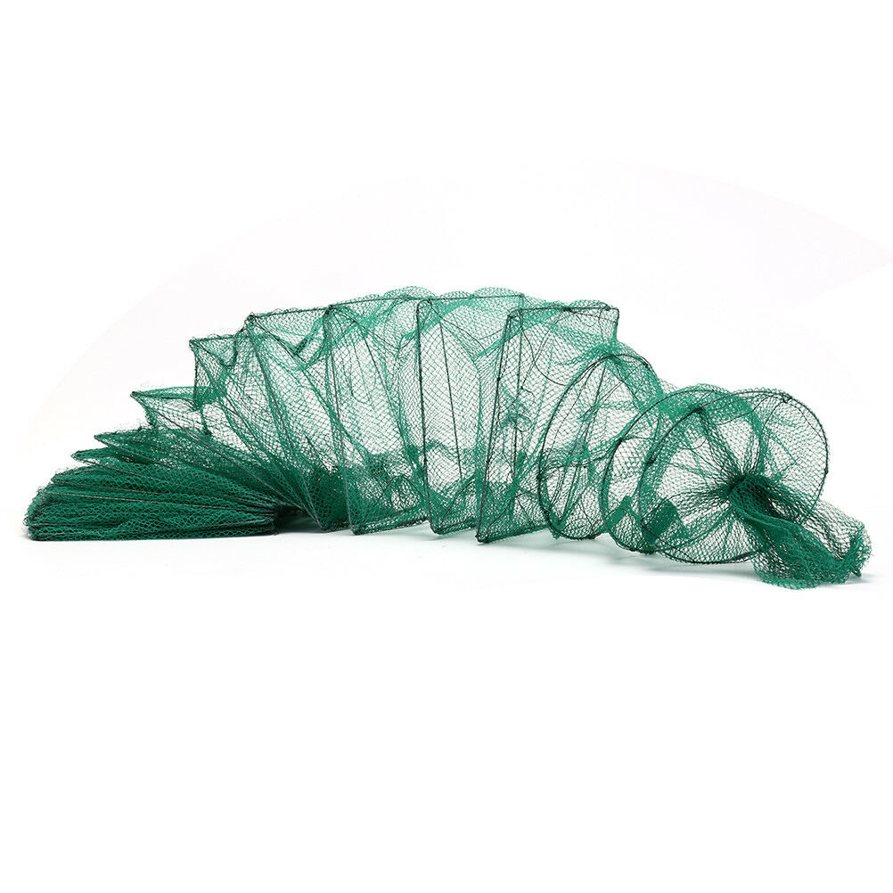 Nylon Foldable Portable Crab Crayfish Catcher Live Trap Fishing Eel Lure- JfBDD