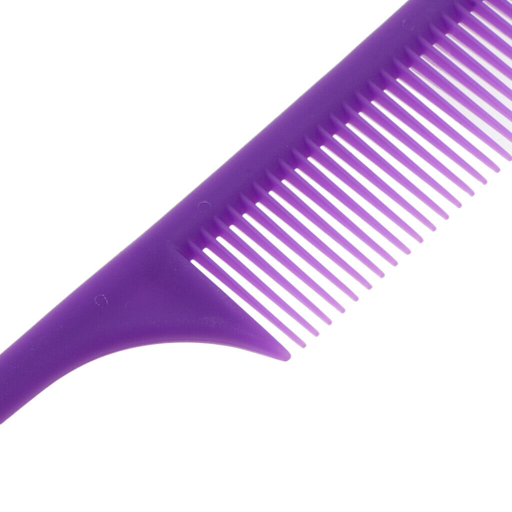 5 Pieces Plastic Salon Styling Hairdressing Pin Tail Fine Tooth Combs Set