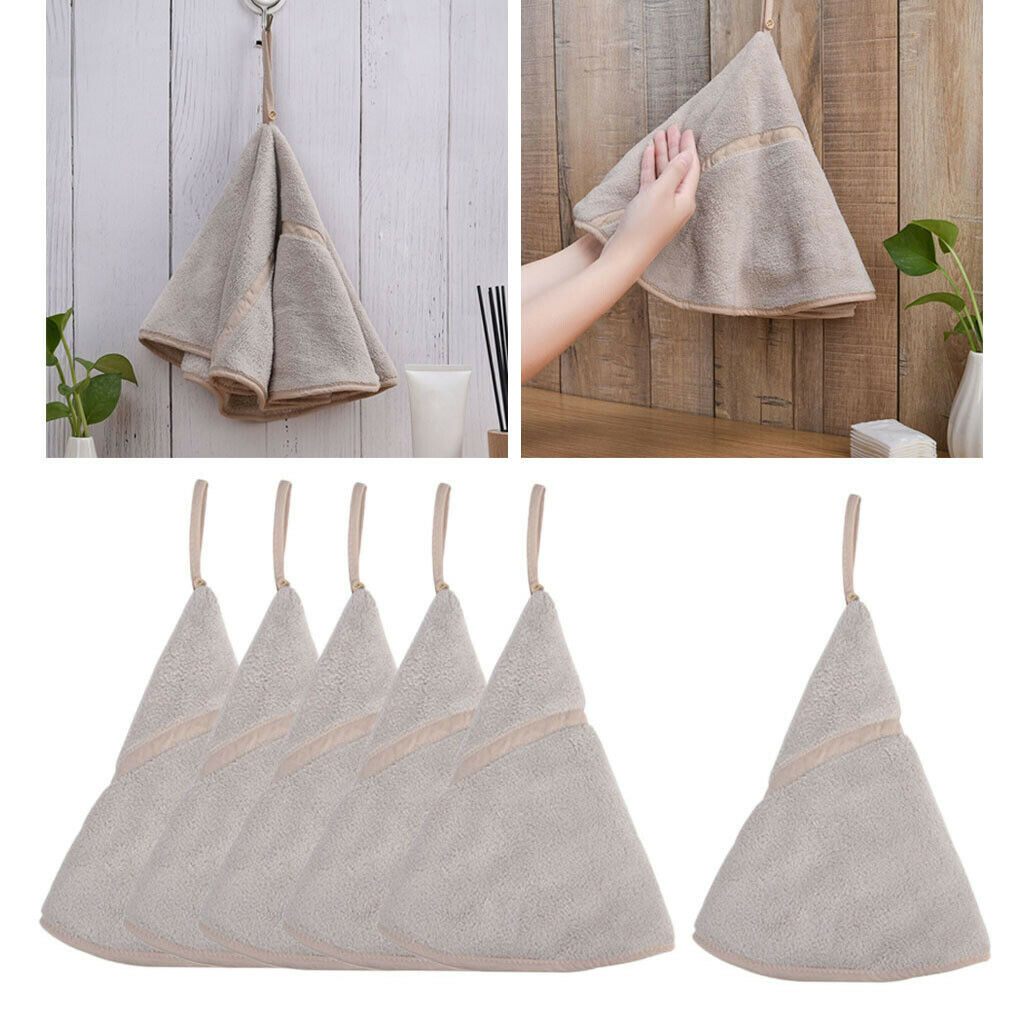 6x Bathroom Cotton Hand Bath Towels Fast Drying Wash Cloth Water Absorbing