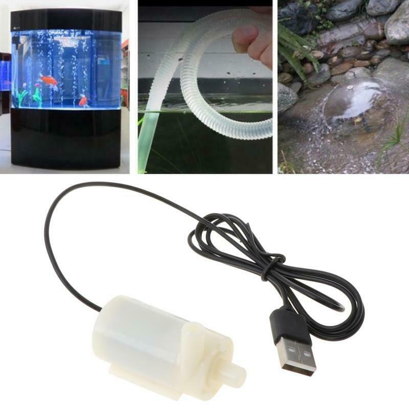 Micro Mini Submersible Water Pump Fish Tanks Aquarium Usb Powered DC 5V 2-3L/min