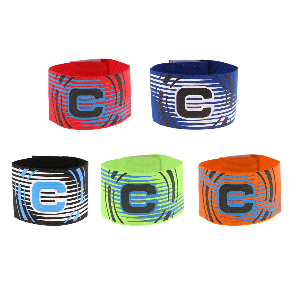 4pcs Elastic Captain Armband Leader C Arm Band for Ruggy Hockey Soccer Football