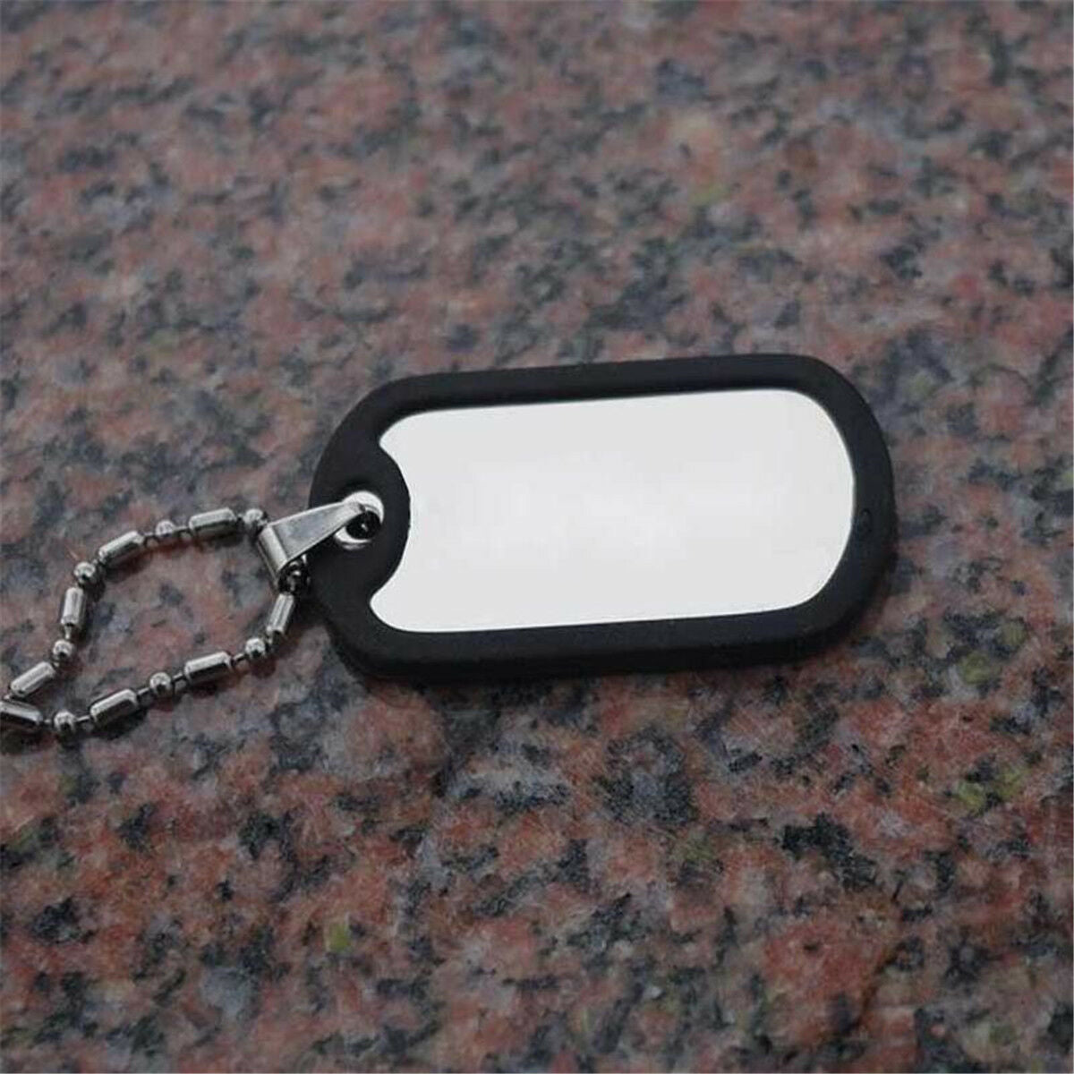 3Pcs Rubber Military Dog Pet Tag Noise Silencer Bumper Fastener Ring Black