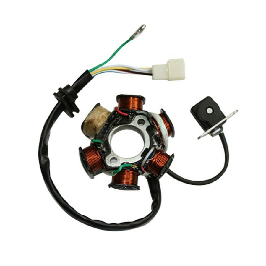 6-Coil 5 Wires Half-Wave Ignition Magneto Stator For GY6 50cc-125cc ATV Bike