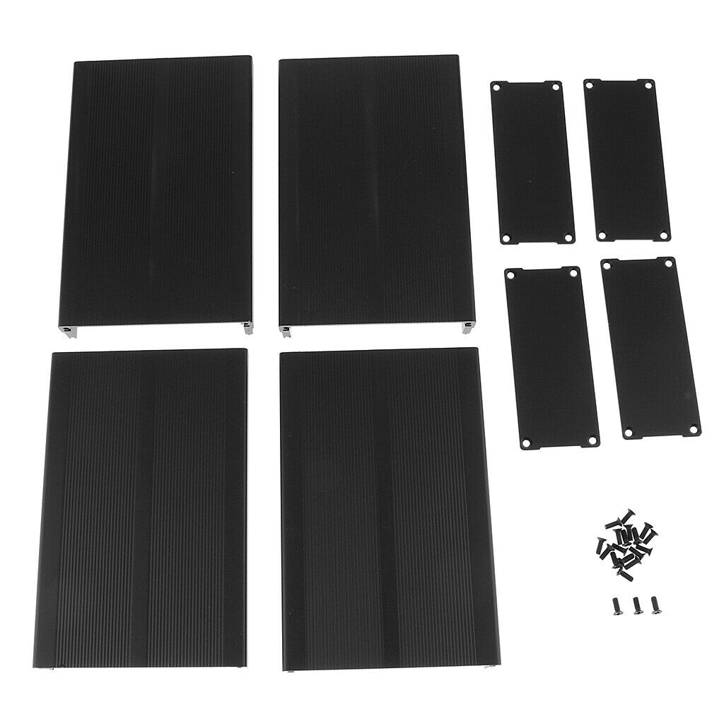 2Pcs Aluminum Enclosure PCB Cooler Box Case DIY for Projector 97x40x150mm