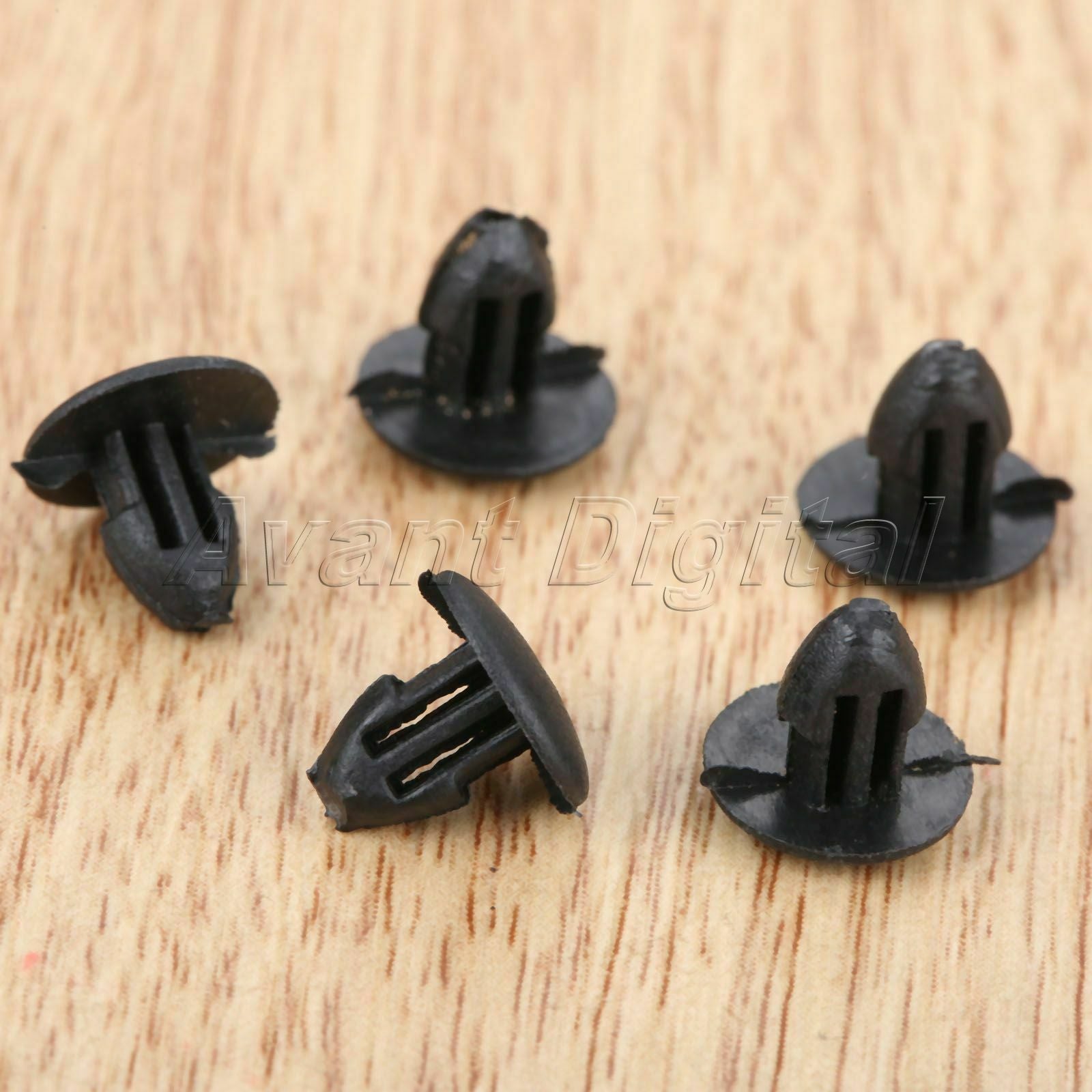 100x Auto 8mm Trim Clips Door Panel Interior Seat Fasteners Plastic Universal