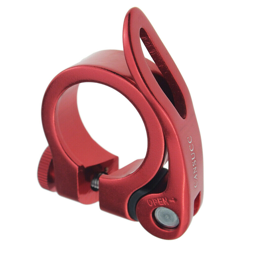 30mm SeatPost Clamp Tube Clip Quick Release Mountain Road Bike Part Red