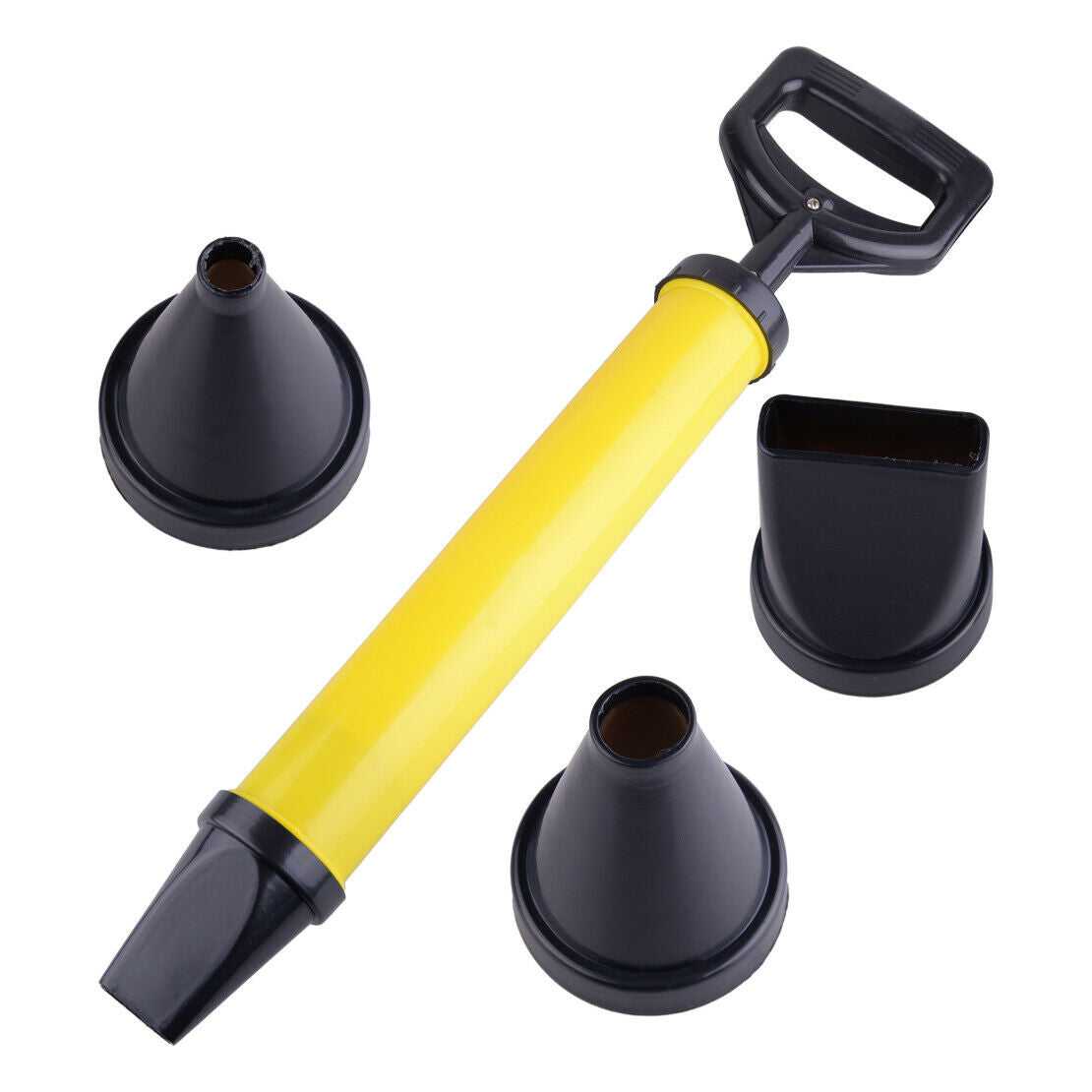 Stainless Steel Caulking Gun w/ 4 Nozzles Mortar Cement Applicator Sprayer An