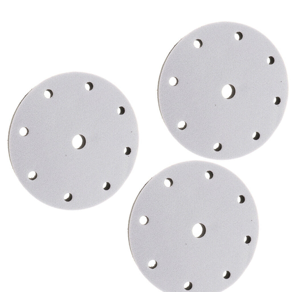 3 Pieces 6-Inch 9 Holes Low Density Soft Sponge Surface Protection Interface