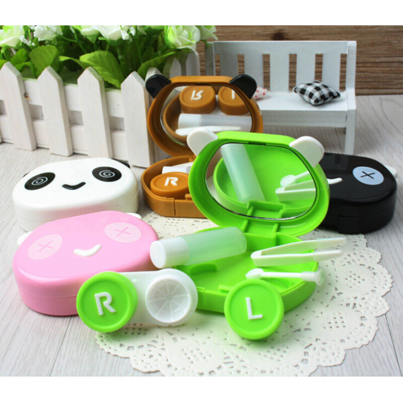 Travel Portable Panda Design Contact Lens Case Storage Box Holder Contain.l8