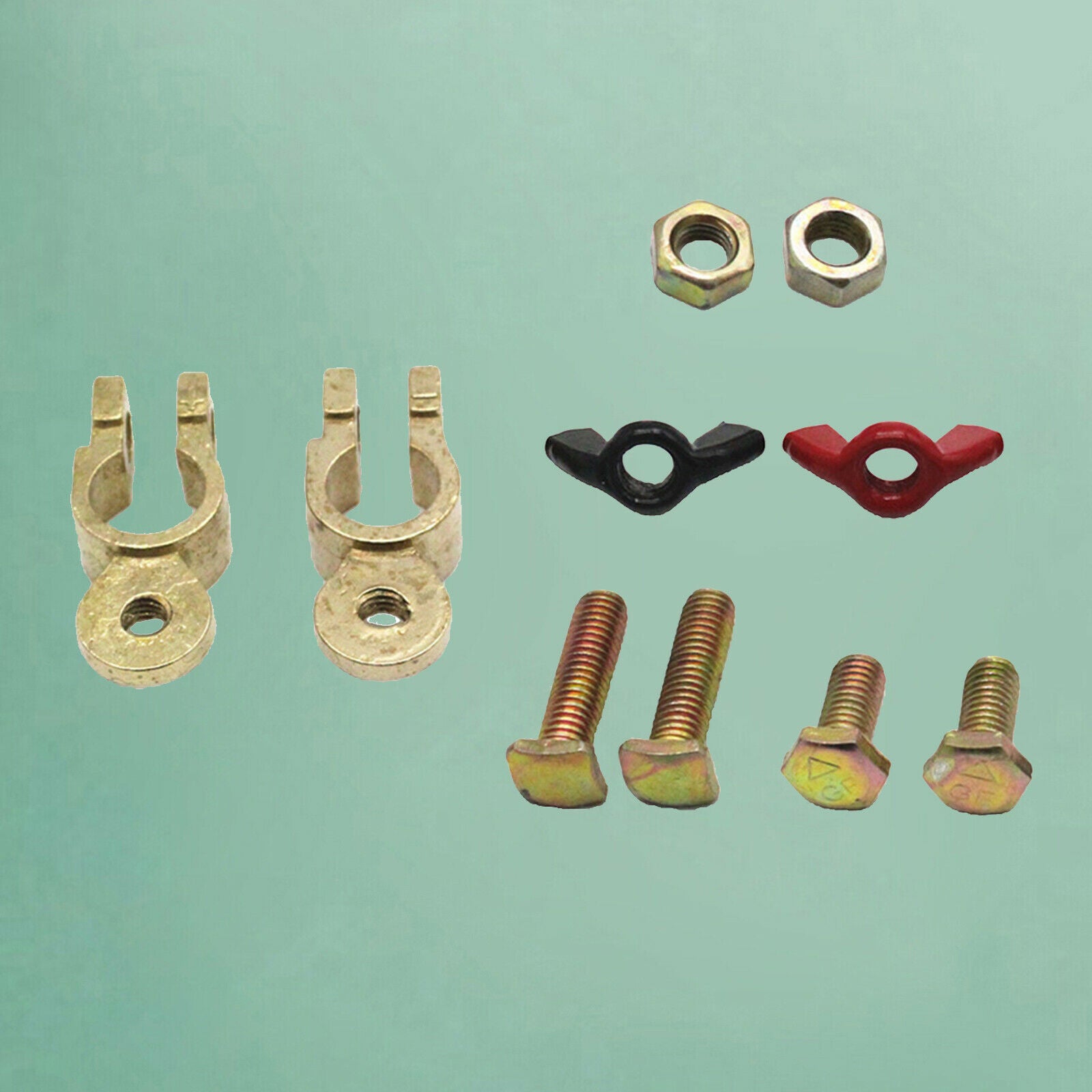 Car Truck Marine Boat RV Battery Terminal Connectors Clamp with Wing Nut
