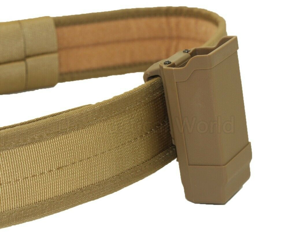 Hunting Magazine Pouch Mag Holster for 9mm .45 Gun Holder Airsoft Tan Color