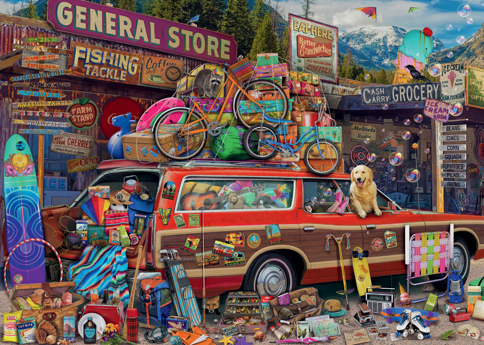 16776 Ravensburger Family Vacation Jigsaw Puzzle 1000 Piece Age 12 Years+
