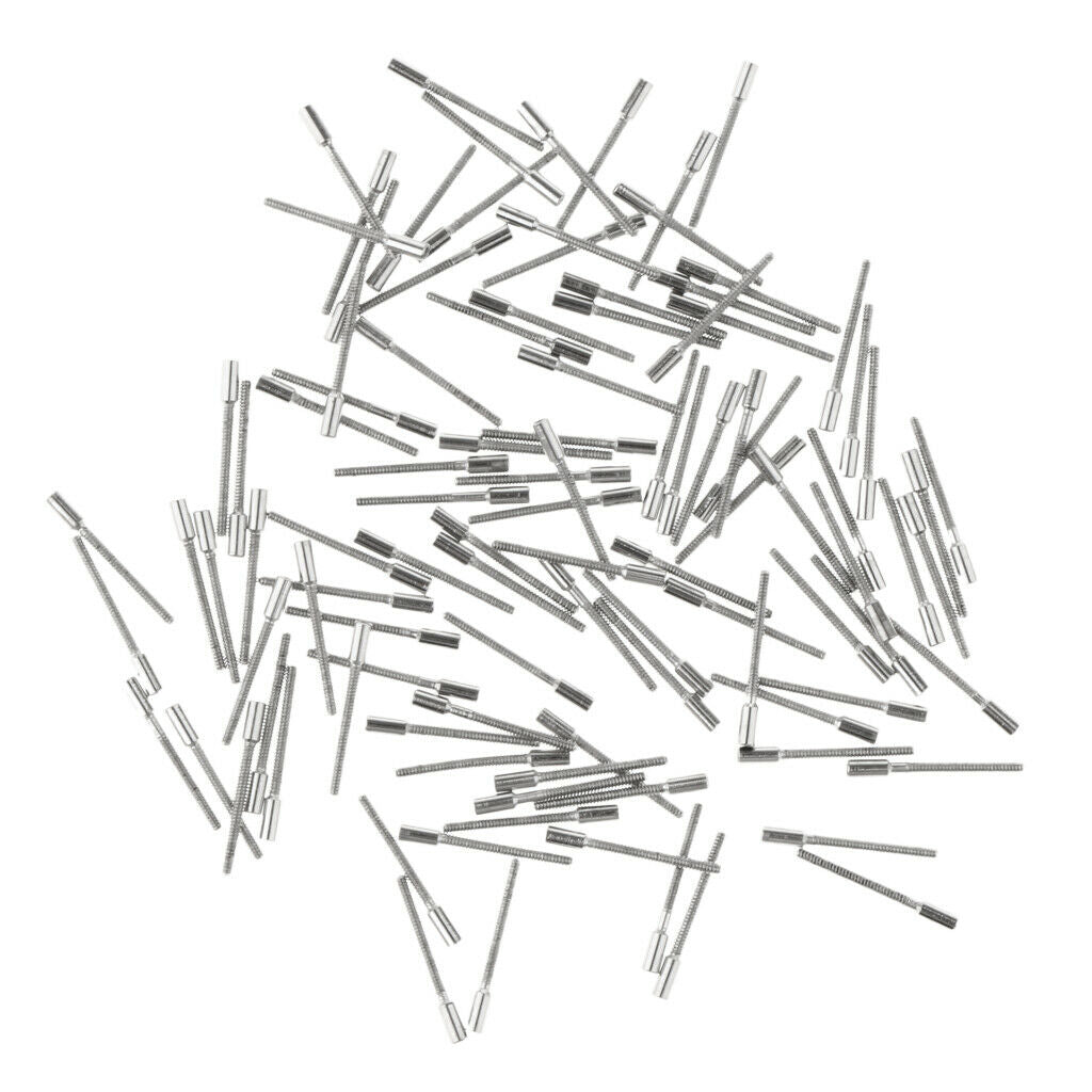 100 Pieces Metal Stem Extensions Extenders Watch