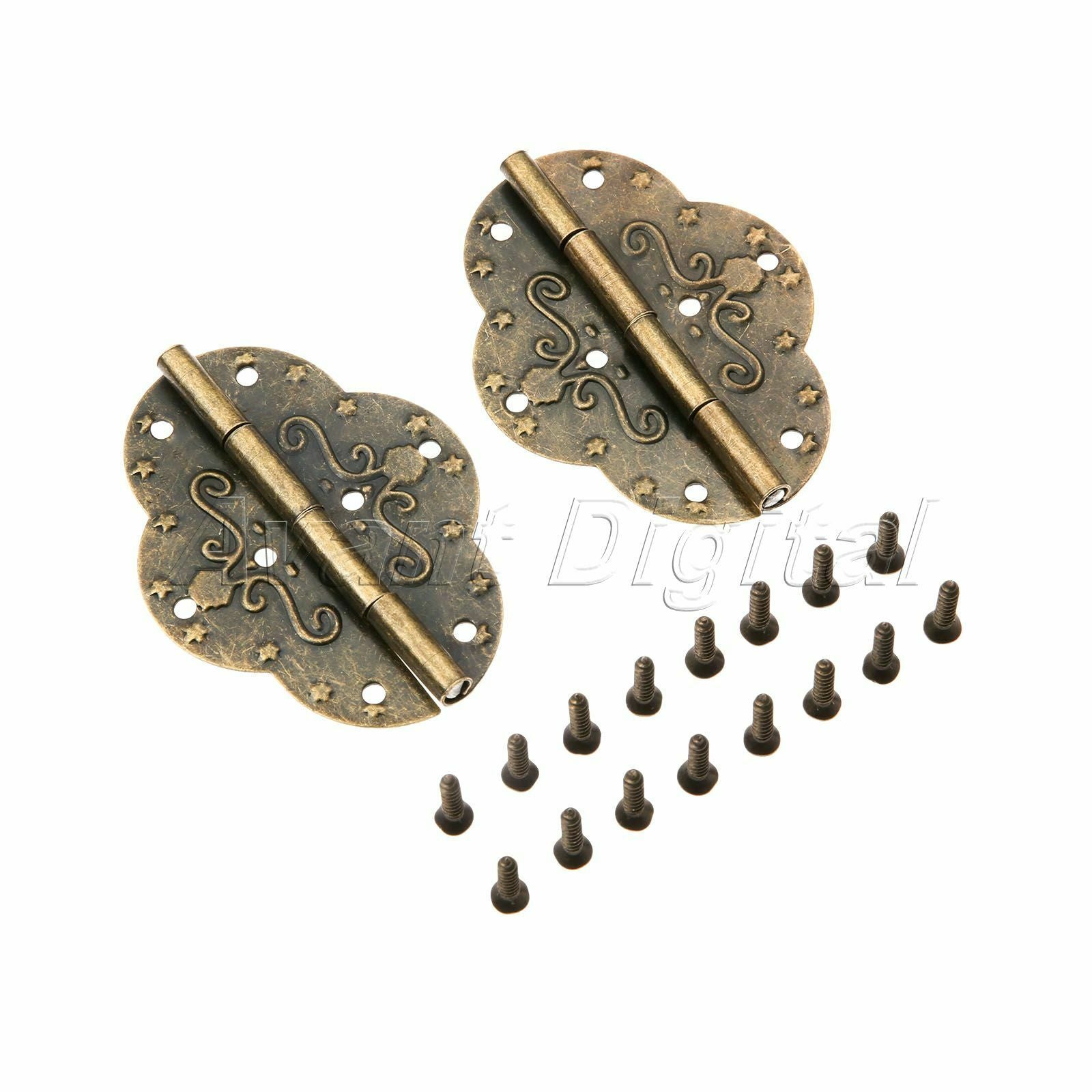 Furniture Drawer Stamp Door Hinges Jewelry Box Cupboard Cabinet Hinge Hardware
