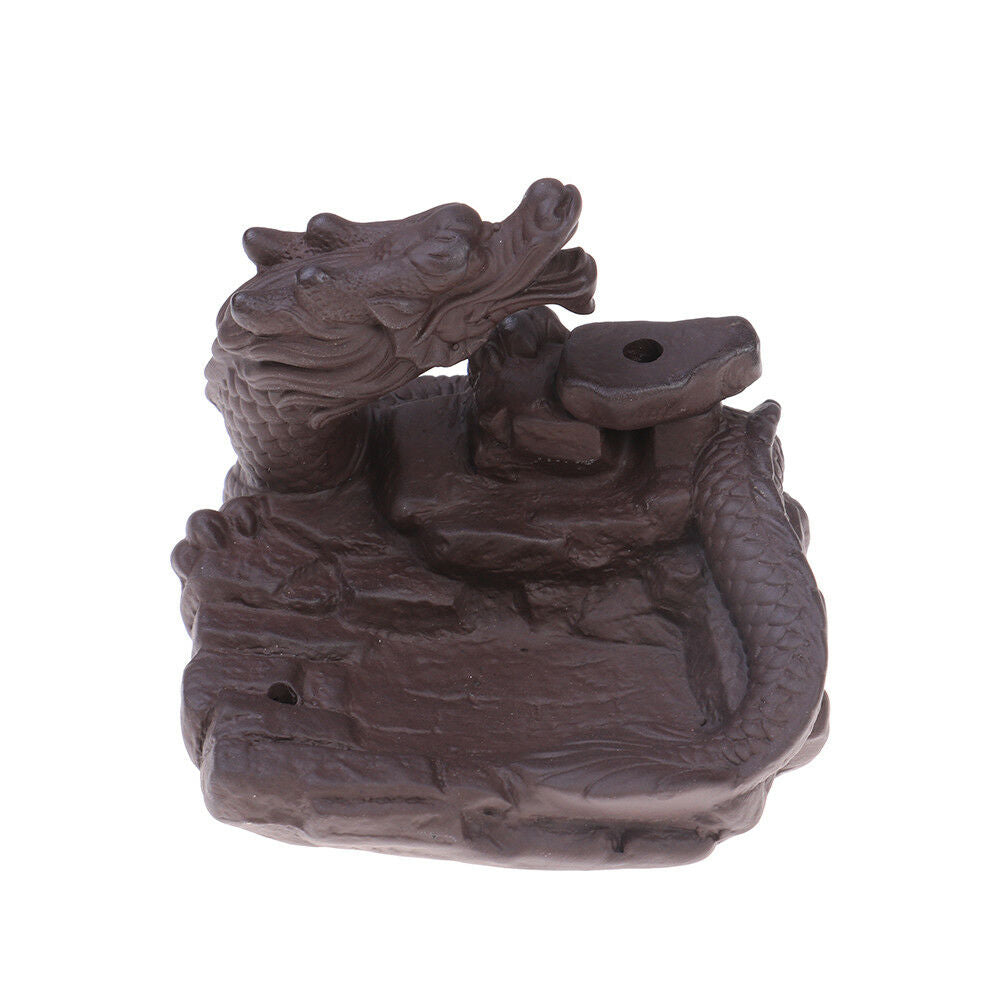 Dragon Incense Burners Smoke Back flow Best Cone Censer Stick Holder Home DeBDA