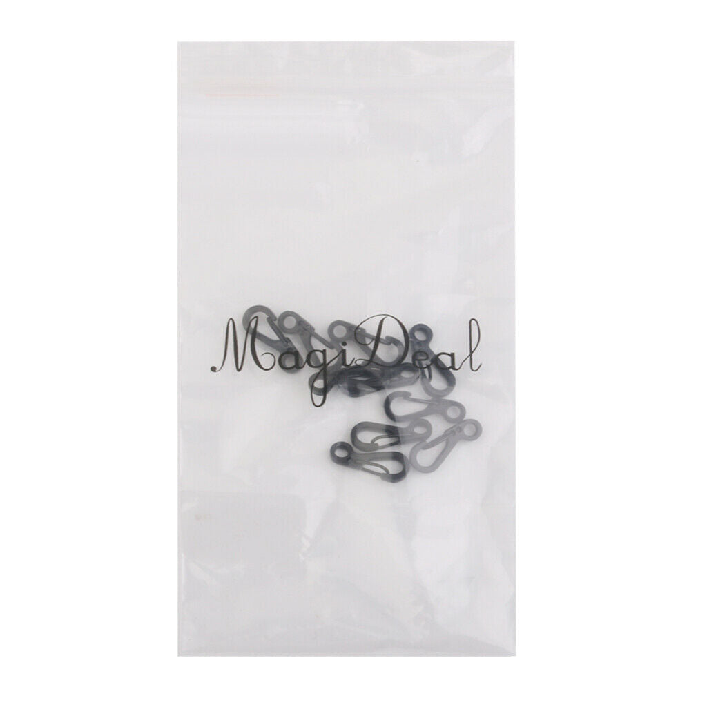 2x 10x Alloy Split Keychain Key Ring Clasp Clips Spring Locking Snap Hook