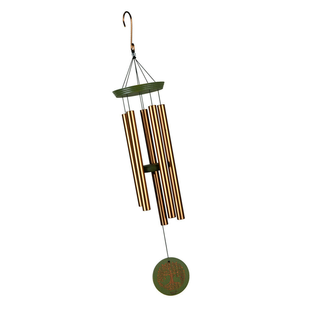 5 Tubes Garden Wind Chimes Metal Bells Yard Garden Home Hanging Decoration