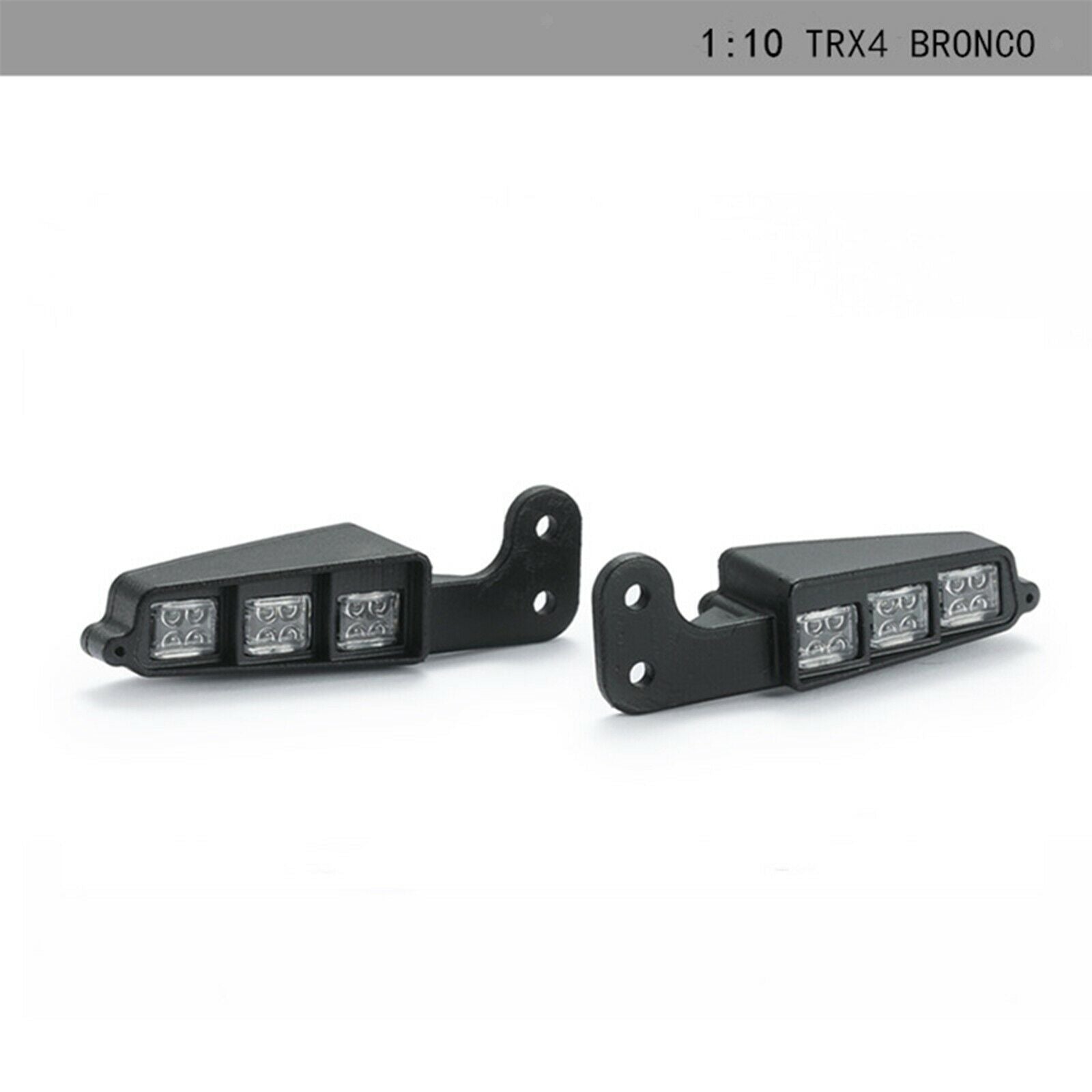 RC Front Bumper Lights Built-in Spotlights Bronco 1/10 Car Hobby Spare Parts