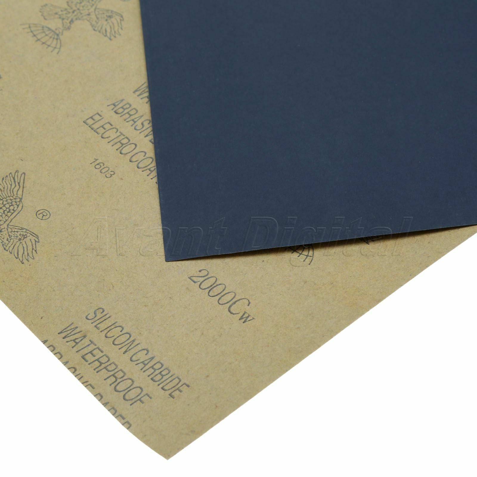 3pcs P2000 Grit Wet Dry Abrasive Paper Waterproof Polishing Sandpaper Sheets