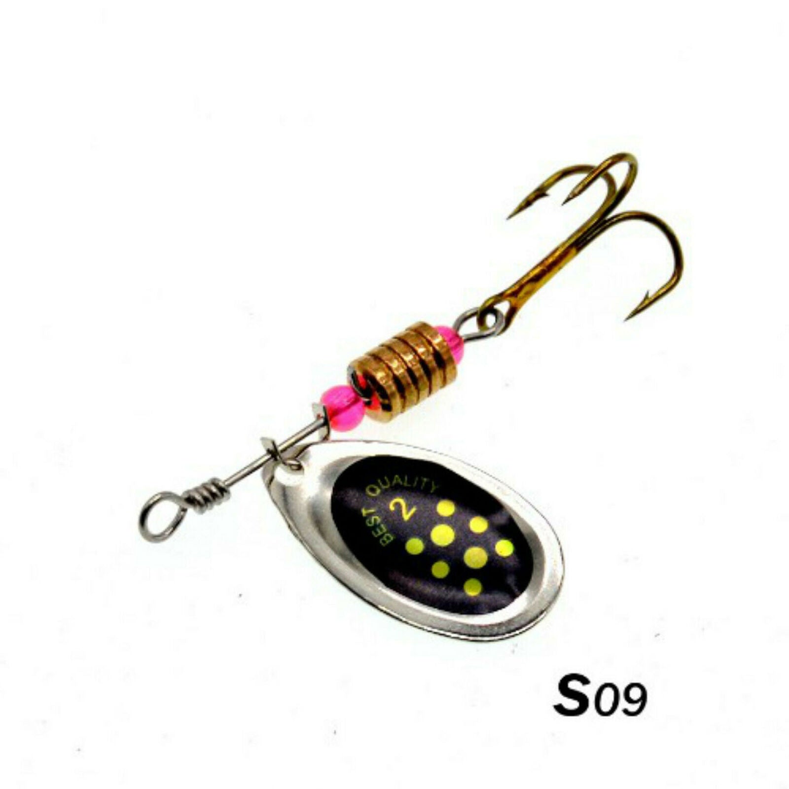 10x Fishing Lures Metal Spinner Lures Bass Tackle Crankbait Trout Spoon