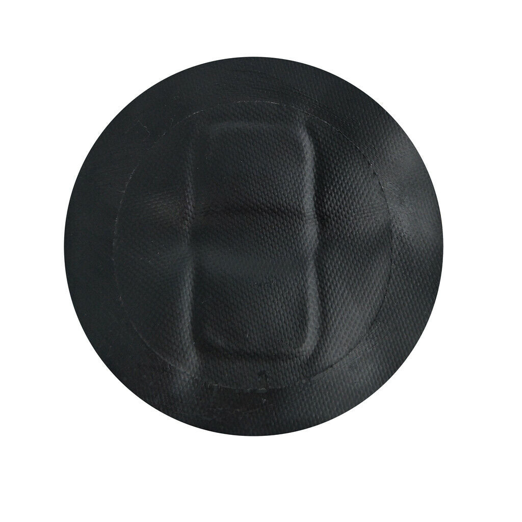 Quality 4" Stain Steel Inflatable Boat Kayak Dinghy D-RING PVC Patch Black