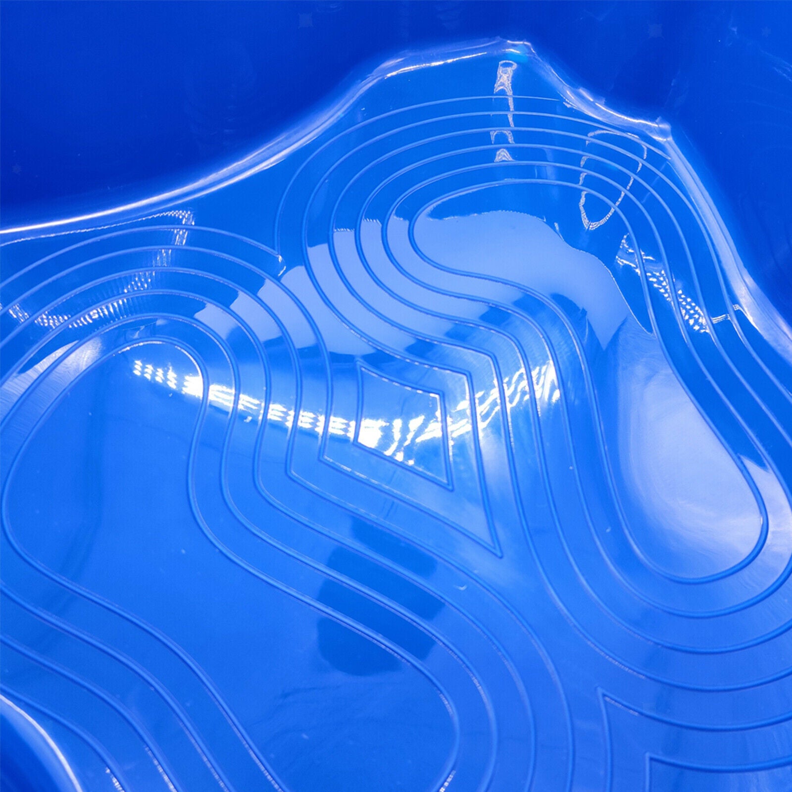 Plastic Pool Foot Bath Tray Pool Foot Bath Foot Basin Summer Bath Trays Blue