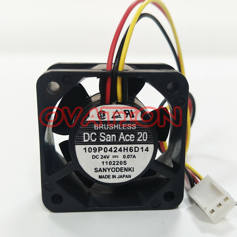 For SANYO Converter fan A90L-0001-0385#A 109P0424H6D14 DC24V 3months warranty