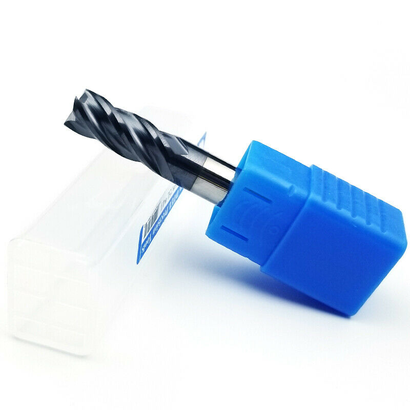 5pcs 5mm Tungsten Carbide End Mill 4 Flute HRC45 5x6Dx50L Flat Bottom [M1]