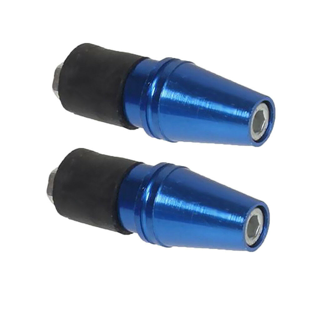 0.8" 20mm Universal Scooter Handle Bar End Plug Grip Ends Caps Blue