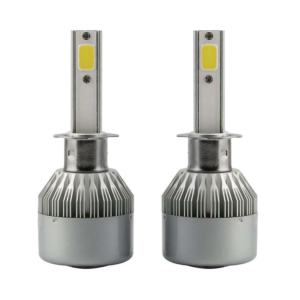2 Piece COB Chip 72W Auto Car H1 LED Headlight 7200LM 6000K Conversion Bulbs