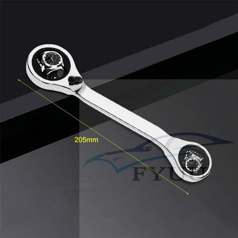 1x 8 in 1 Spanner Wrench Ratchet Ring Box Set 7-14MM Tool Mechanic Car Garage
