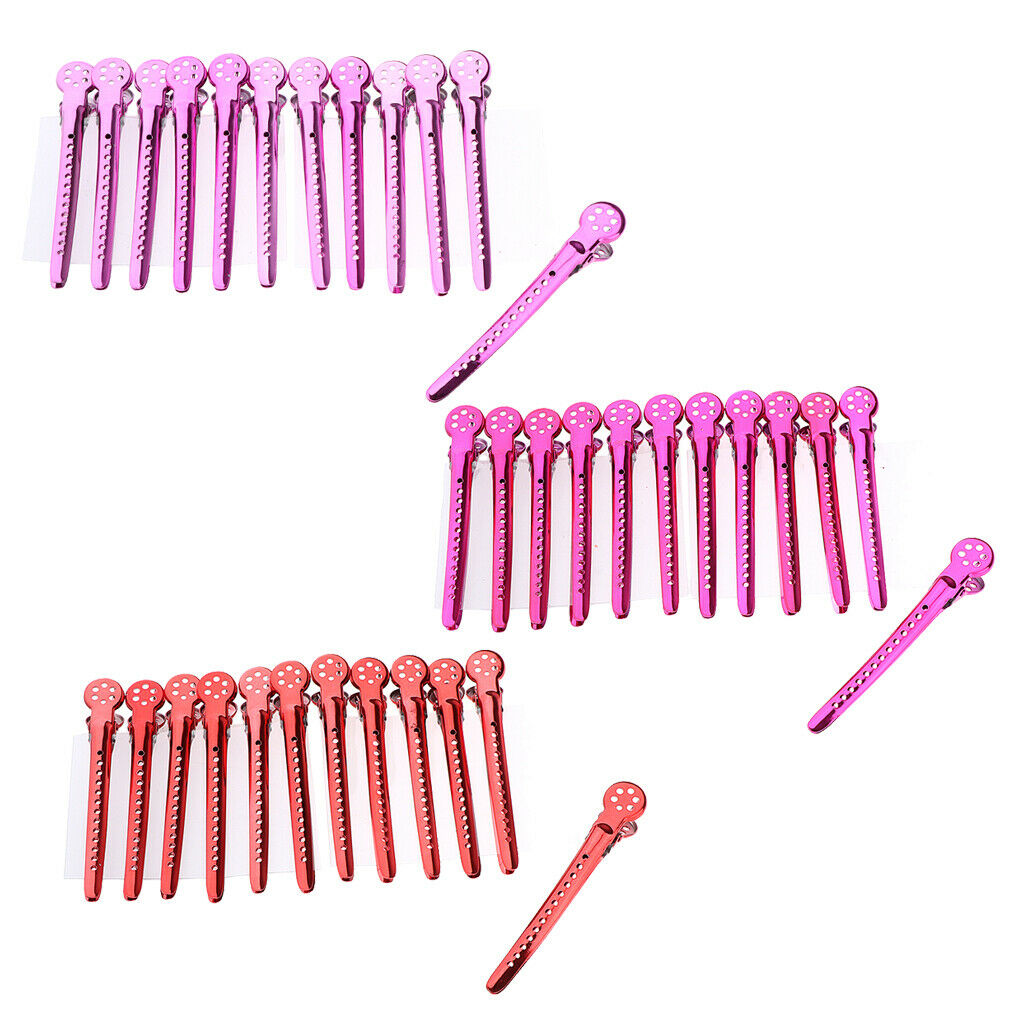 36Pcs Stainless Steel Duck Sectioning Clips Barber Haircut Styling Clamps