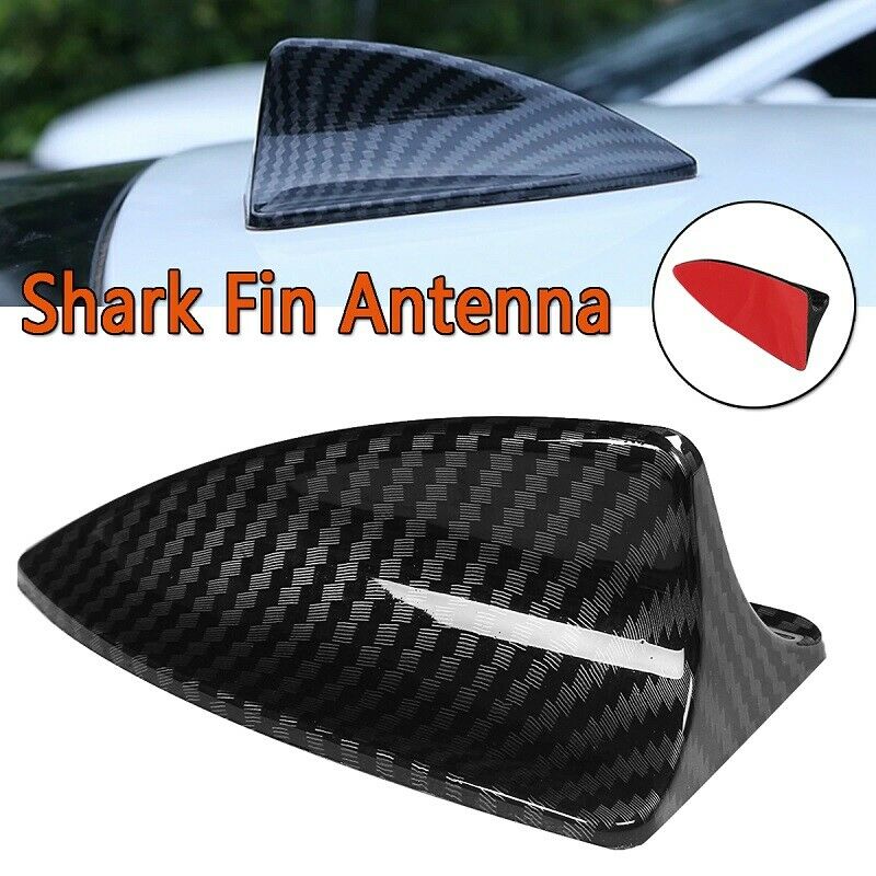 Universal Shark Fin Roof Antenna Aerial Carbon Fiber Style Black For BMW E46 E90