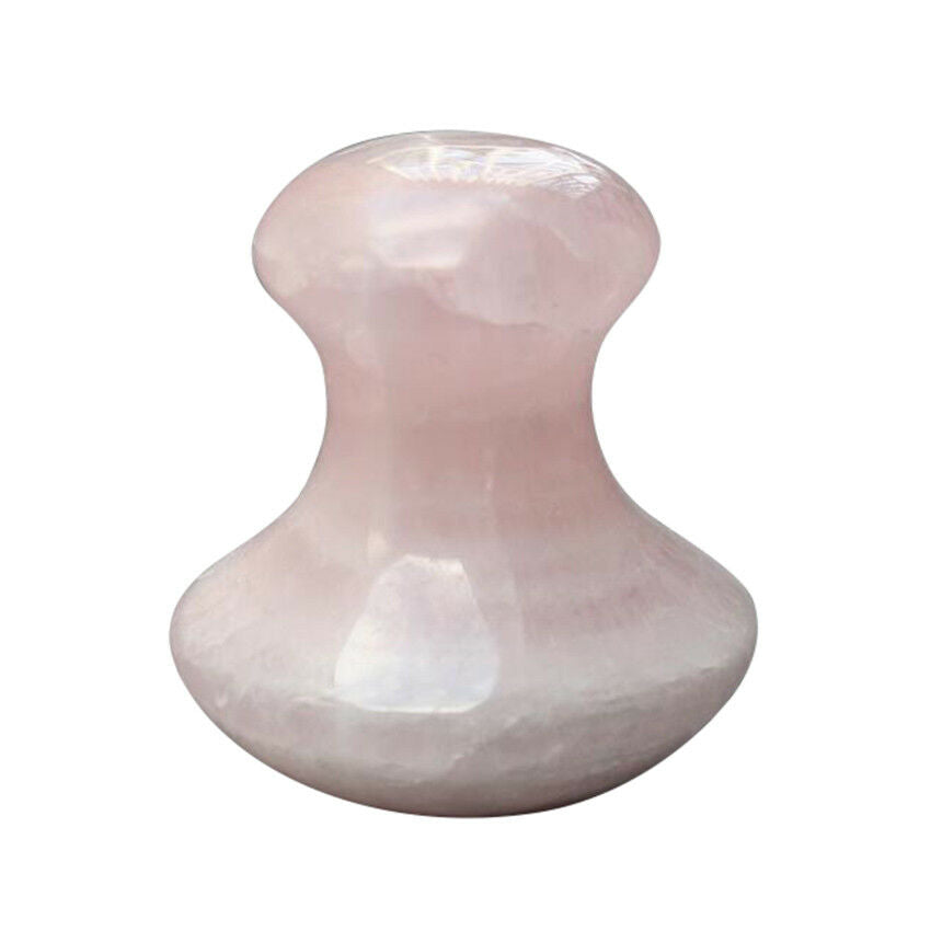 New Rose Quartz Gua Sha Massager Eye Face Jade Body Massage Mushroom Shape