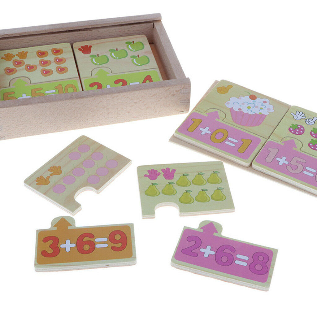 Montessori Educational Toys Wooden Math Puzzle Preschool Early Learning Toys