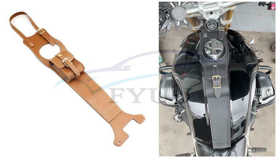 1 x Brown Saddle Bag Fuel Tank Saddle Bag For BMW R NINE T 2014-Up