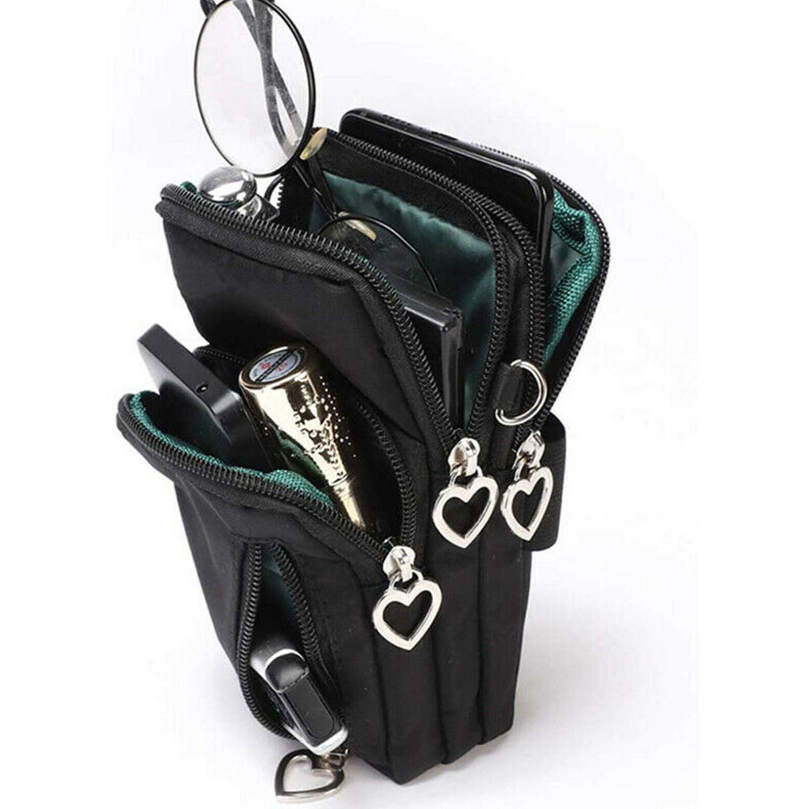 Ladies small shoulder bag mobile phone pocket wallet hip bag card pocket mini