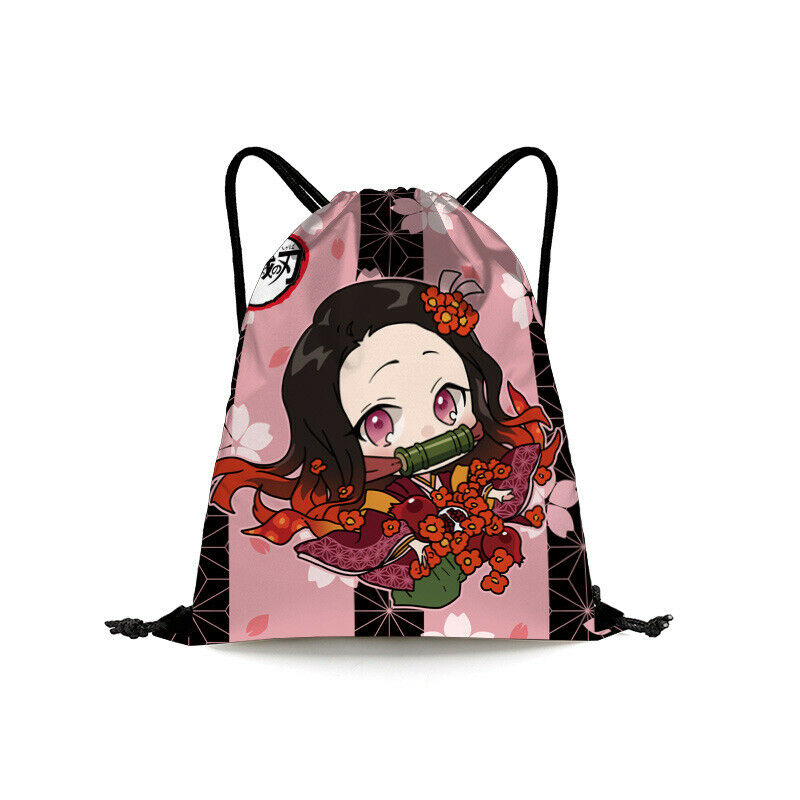 Demon Slayer Kimetsu no Yaiba Drawstring Bag Shoulders bag Handbag Birthday Gift