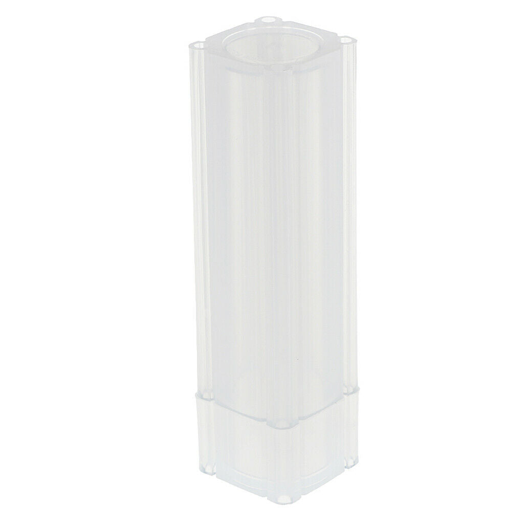 Flower Design Coins Box Tube Holder Case Storage 19mm Coin Collecting Box