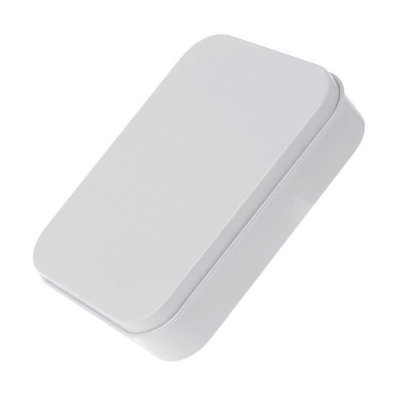 Storage Box Small Jewelry Candy Coin Key Pills Organizer Tin White Gifts Packing