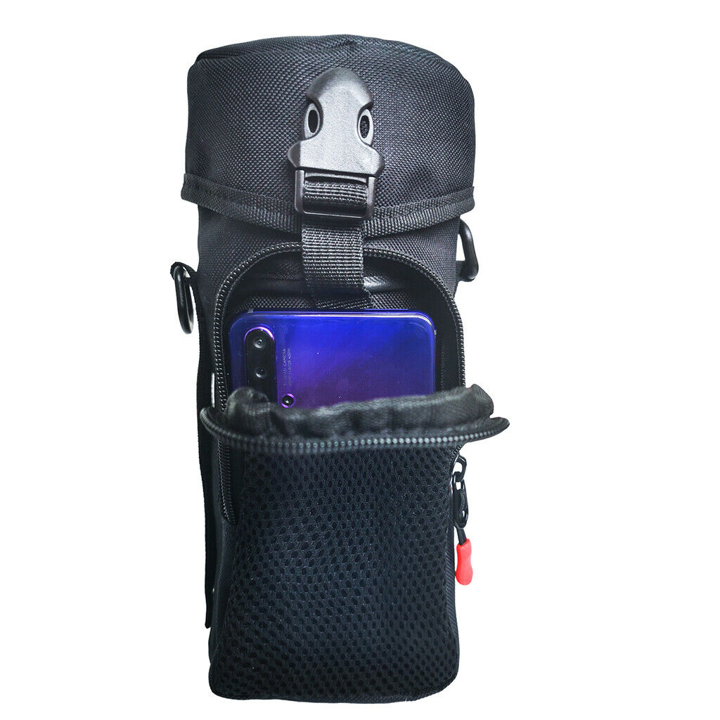 Oxford Cloth Water Bottle Holder Kettle Carrier & Shoulder Strap for Hiking