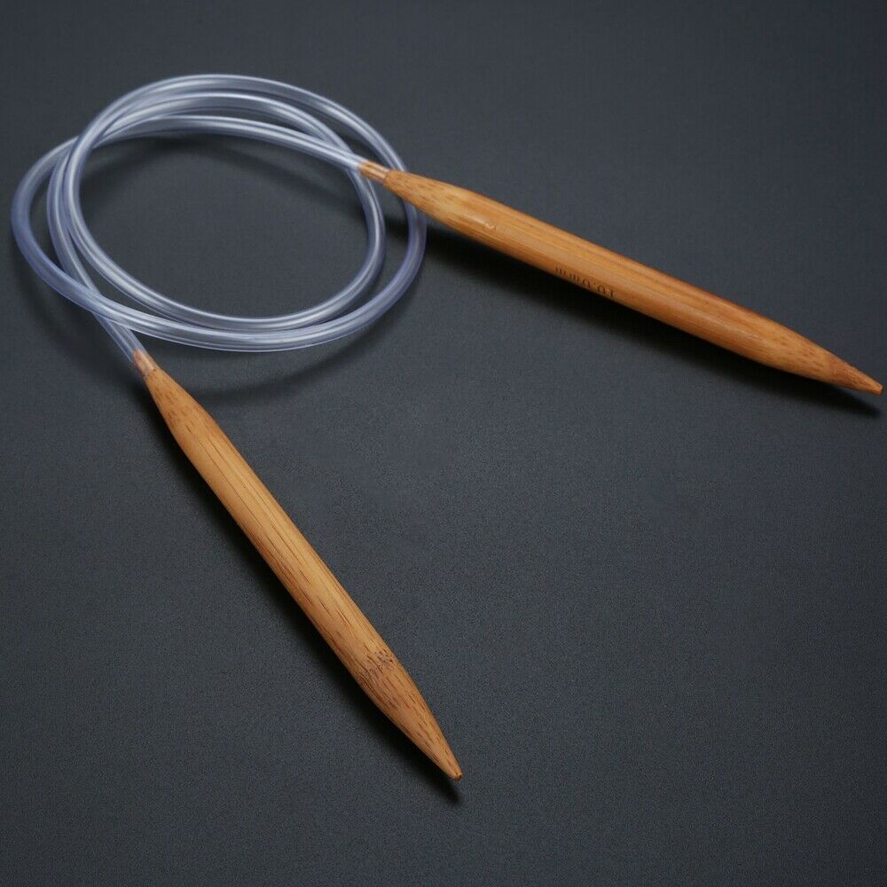 18x Bamboo Knitting Needles DIY Handcraft Sewing Tool 100CM Dia.2-10mm 18 Sizes