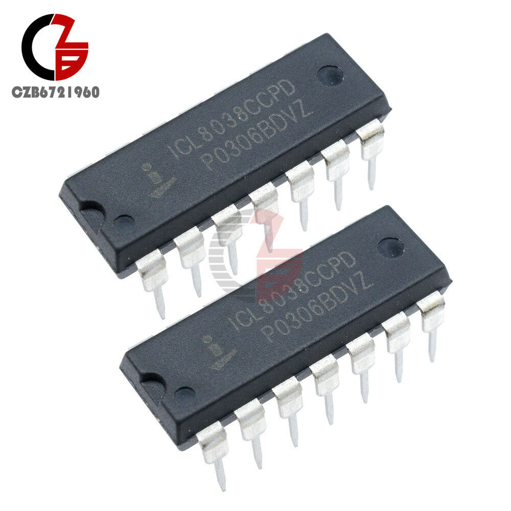 2PCS ICL8038 INTERSIL IC Signal Generator OSCILL GEN/VOLT CONTROL 14 DIP Chip