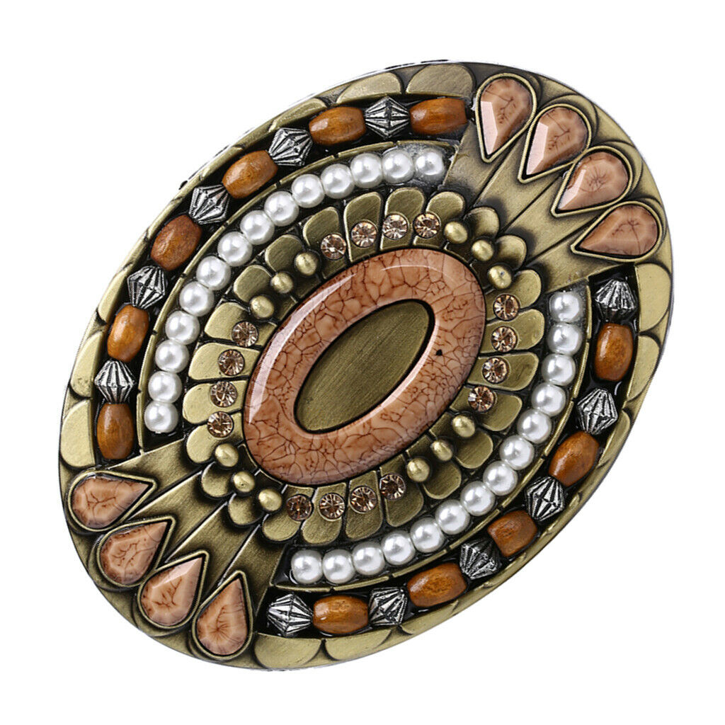Men Western Cowboy Cowgirl Rodeo Zinc Alloy Boho Belt Buckle Jeans Accessory