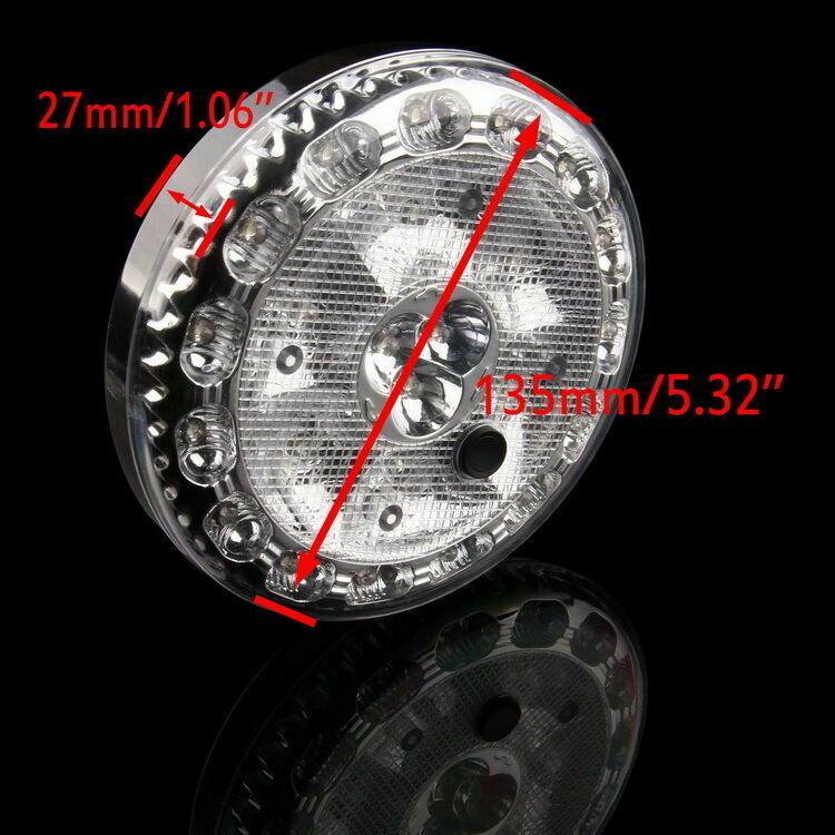24 SMD LED Bright White Round Dome Roof Car Auto Interior Light Universal