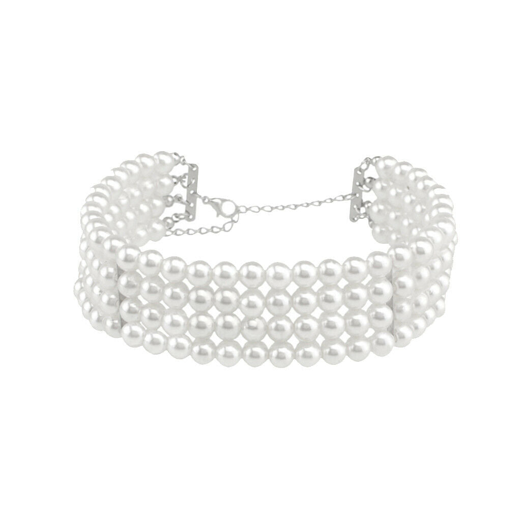 Women's Chain Necklace Choker Necklace Chain with Beading Embellishment -