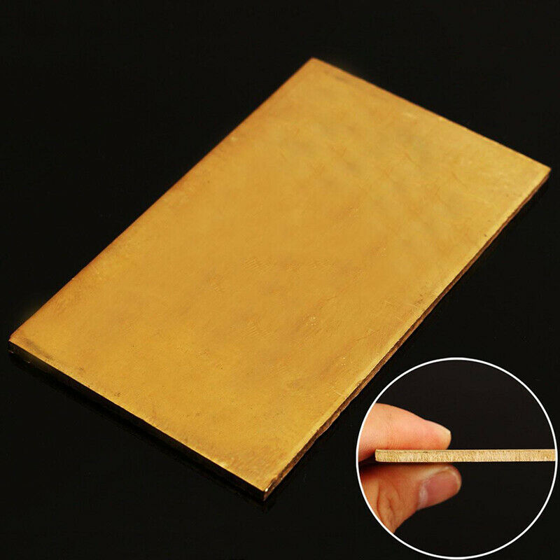 1Pcs Brass Metal Thin Sheet Plate Welding 60x100x3mm Metalworking Craft Weld